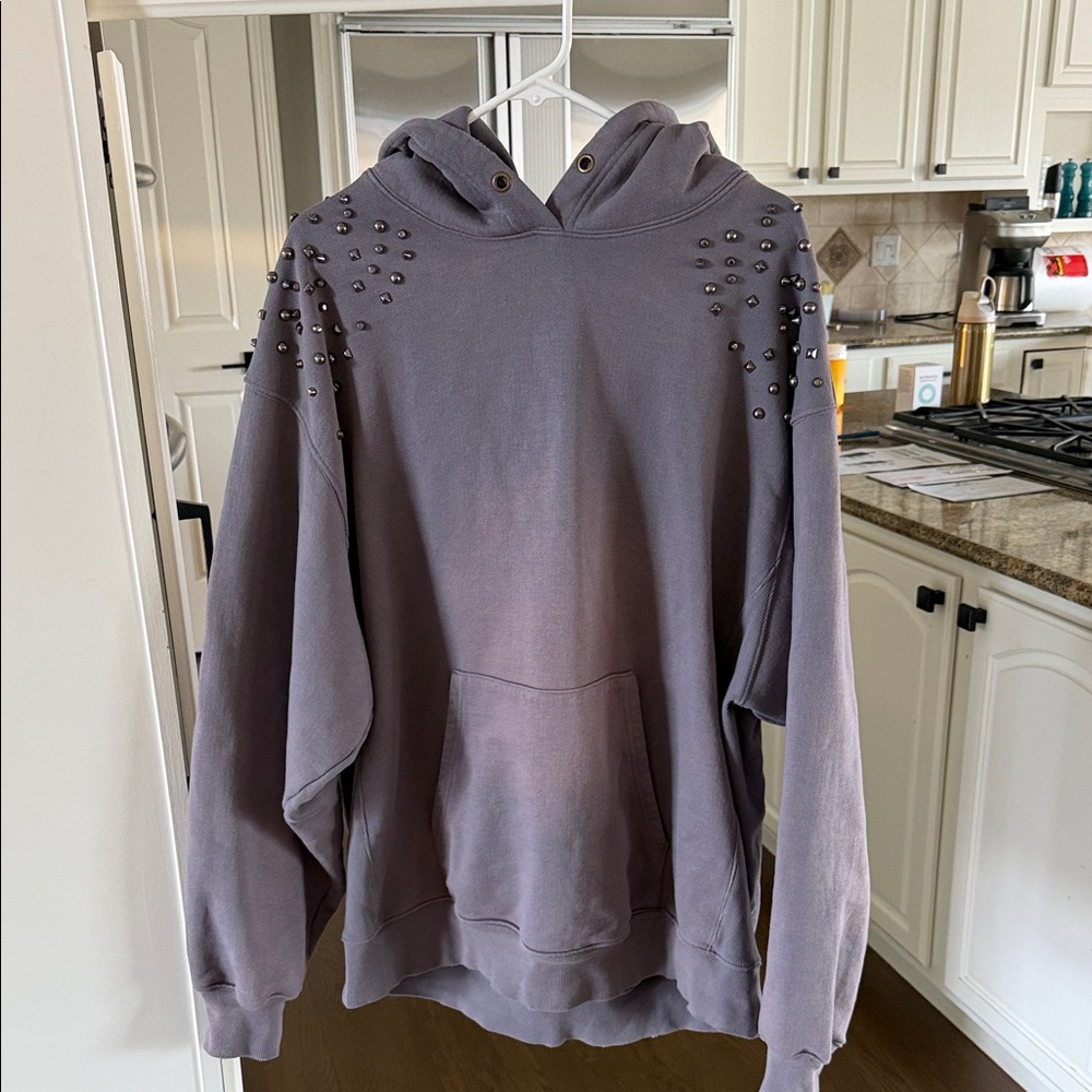 We The Free Studded Purple / Grey Hoodie - Picture 8 of 9